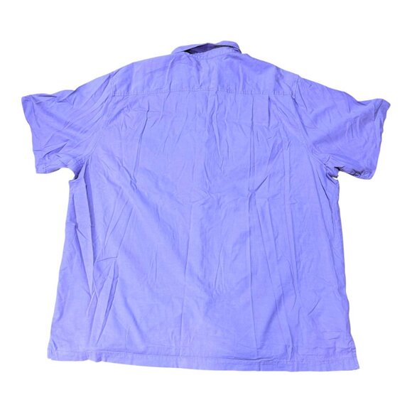Tommy Bahama Mens 3XLT 3XL Tall Purple Short Sleeve Button-Up Shirt Beach READ - Picture 2 of 7